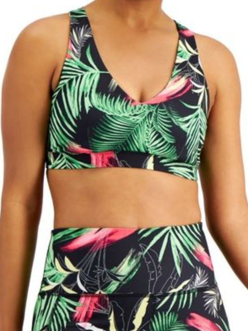Ideology Women's Activewear Palms Low Impact S Tropical Print Size XXL